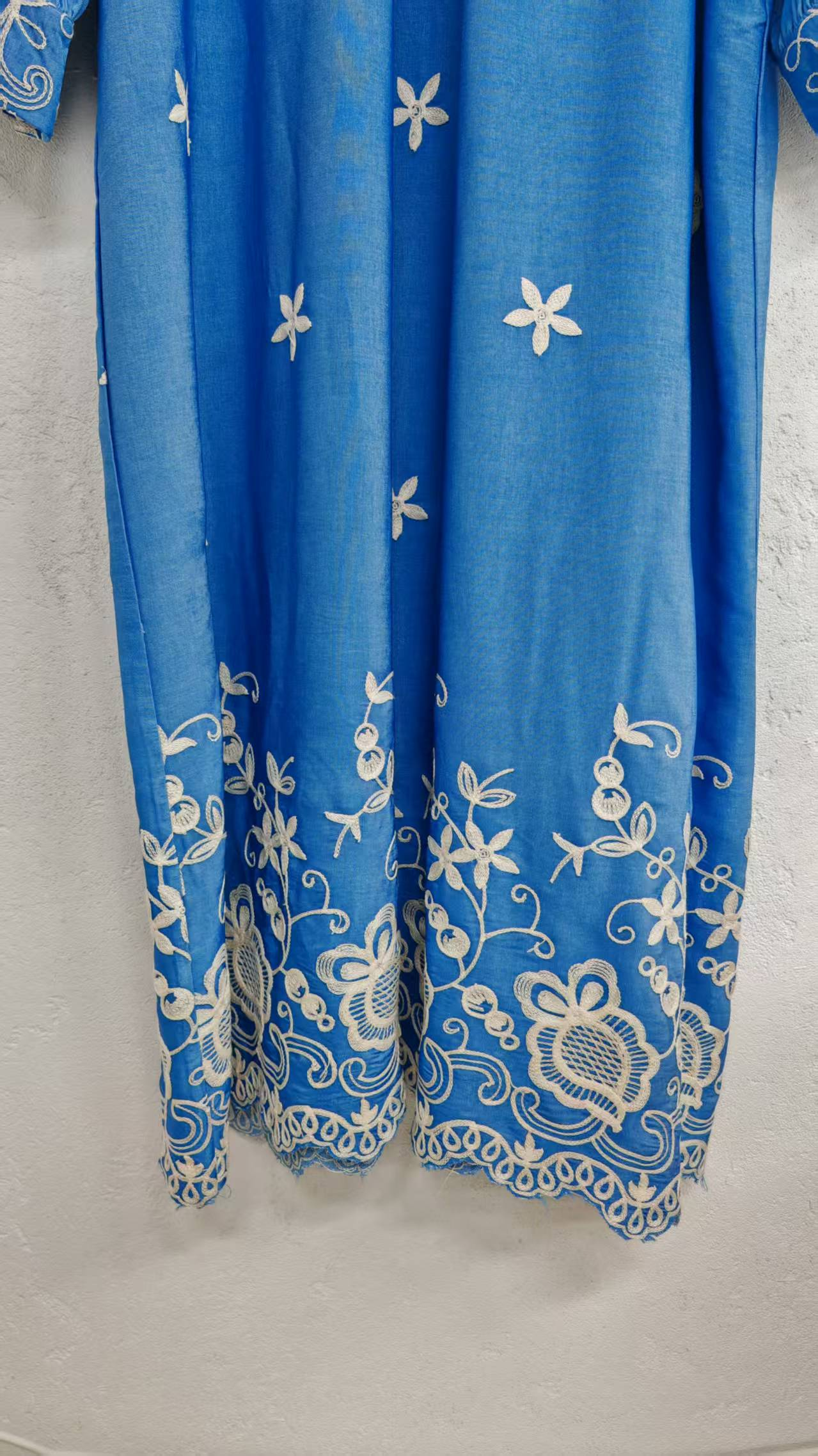 Long-sleeved denim dress