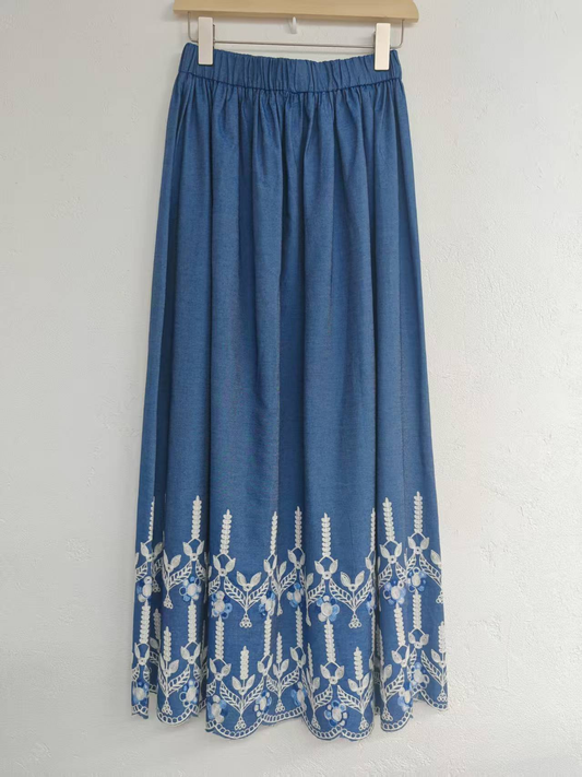 Cowboy half-length skirt