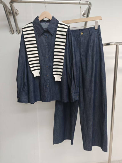 Two-piece set +shawl